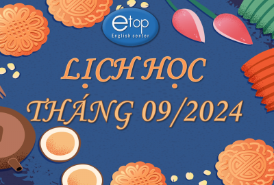 LỊCH HỌC THÁNG 09/2024